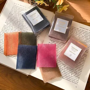 Autocollant Magique pour Cheveux Coussinet de Frange Finition Sans Couture Patch à Crochets et Boucles Porte-Cheveux Femme Résine Multicolore