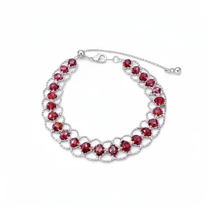 Mode Rundes Mesh Gewebtes Perlen Armband Für Damen Luxus Verstellbare Kupfer Glasperlenkette Schmuck Handarmband