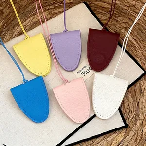 Collana portaocchiali in ecopelle colorata con cordino portatile