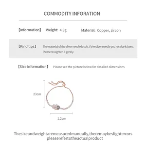 Fiche technique détaillée pour bracelet main de Hamsa œil maléfique or rose, long 23cm