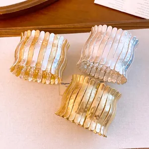 Elegant pleated metallic elastic bracelets in gold and silver finish for luxury style