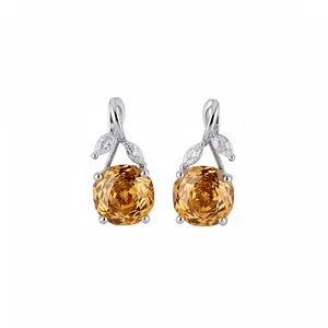 Luxe Zirconia Bloem Sieradenset Met Zilveren Oorsteker Koper Goud Halsketting Ring Oorbellen Voor Vrouwen Elegant