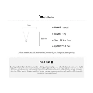 Detailed specifications of a copper starfish pendant necklace with size and weight.