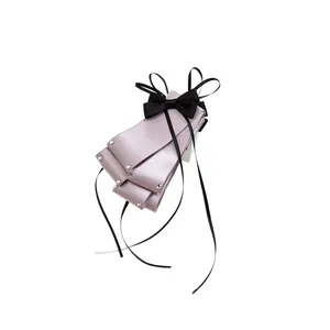 Korean Style Fabric Bow Hair Clip Elegant Satin Rhinestone Twist Clip Fashion Hair Accessories For Women Back Head Hair Clip