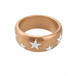 Y2K Stil Harz Armreif Armband Punktmuster Sternmuster Nischendesign Retro Mode Dick Rund Armschmuck Für Damen