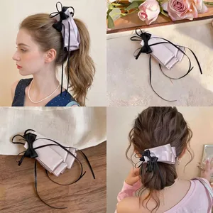 Haarclip Mit Stoffschleife Im Koreanischen Stil Eleganter Satin Strass Twist Clip Modischer Haarschmuck Für Damen Hinterkopf Clip
