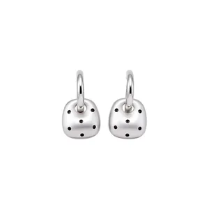 Boucles d'Oreilles Clous en Cuivre à Pois Goutte d'Email Tige en Argent pour Femmes Bijoux Boucles d'Oreilles Géométriques Rondes Carrées