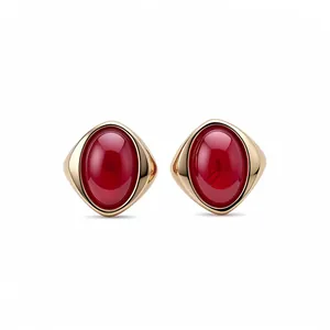 Orecchini a Bottone Ovali in Acrilico Vintage Con Perno in Argento Design Minimalista Elegante Gioielli di Moda per Donna