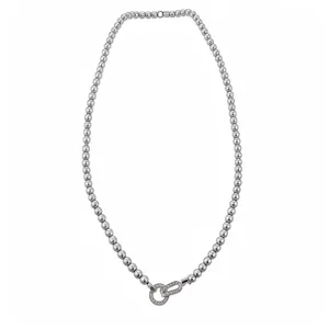 Künstliche Perle Perlenkette Mit Zirkonia Hufeisenschnalle Kupfer Schlüsselbeinkette Elegante Schmuck Für Damen Party