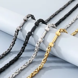 Edelstahl Byzantinische Kette Halskette Armband Set Für Herren Fitness Hantel Anhänger Punk Hip Hop Schmuck Geschenk