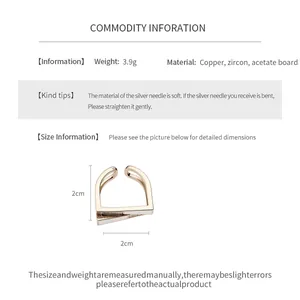 Spécifications détaillées pour une bague ouverte carrée en or rose avec zircon et acétate