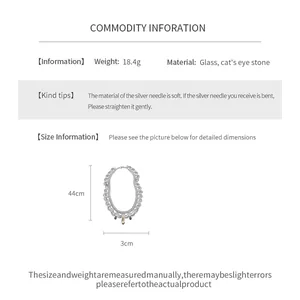 Gedetailleerd maatschema voor roestvrijstalen ketting met glasparel hanger