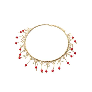 Collier Choker de Luxe en Alliage Strass Dentelle Rond Gland pour Femmes Élégant Mode Chaîne de Clavicule Bijoux de Fête
