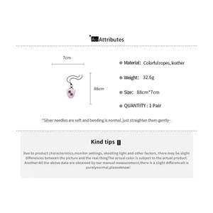 Spécifications détaillées de taille et de matériau pour collier porte-lunettes rétro