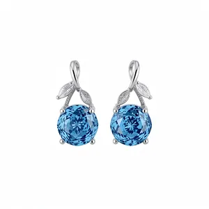 Koper Zirconia Bloem Sieradenset Bloem Hanger Halsketting Oorknopjes Verstelbare Open Ring Elegant Mode Accessoire Voor Dames