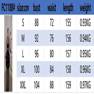Detailed size chart for sexy black velvet halter evening dress with fringe tiered skirt