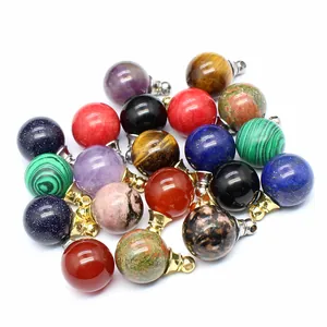Pendenti flacone olio essenziale in pietra naturale 16mm per collana