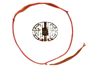 Premium red braided necklace cord with an adjustable button clasp for diverse pendants