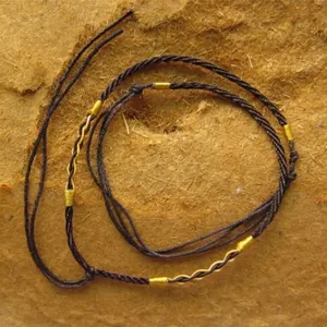 Brown Hand Woven Necklace Cord Adjustable Lanyard For Pendants DIY Jewelry Making Supplies Retro Braided Neck Rope