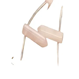 Natural rose quartz hexagonal column beads for DIY crystal jewelry making accessories