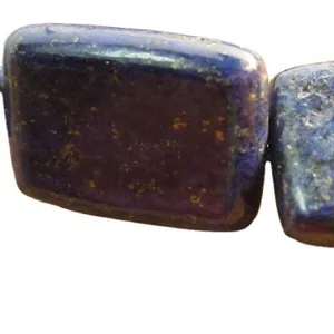 Deep blue natural lapis lazuli square loose beads for DIY handmade jewelry making
