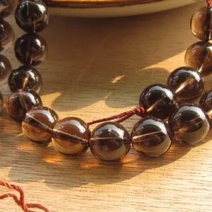 Natural 7A smoky quartz beads for DIY jewelry making accessories and craft supplies