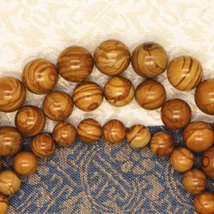 Natural Yellow Wood Grain Jasper Round Stone Beads For DIY Jewelry Making Smooth Loose Gemstone Strand For Necklace Bracelet
