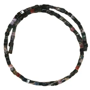 Handgemaakte streng vierkante natuurlijke rhodochrosiet kralen voor DIY sieraden accessoires 4mm