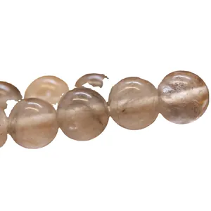 Premium natural cloud quartz round loose beads for professional DIY jewelry making