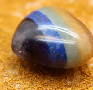 Pietra di cristallo naturale a forma di cuore multicolore lucida per decorazione