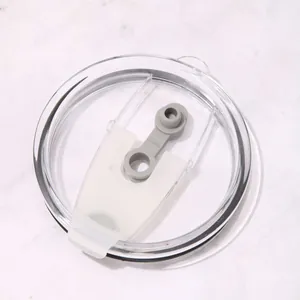 Tapa de repuesto para vaso de 30oz con cuerpo de plástico claro y control deslizante