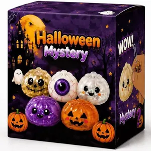 Halloween Mystery Box mit sechs Geist und Kürbis Squishy Stressabbau Spielzeugen