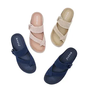 Detailed view of women's thick-sole casual sports sandals in multiple stylish colorways.
