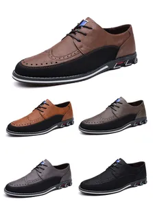 Collezione multicolore di scarpe casual da uomo brogue con elegante design a coda di rondine