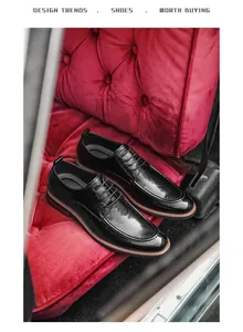 Macro detail view of elegant black leather dress shoes for men in a luxury car interior