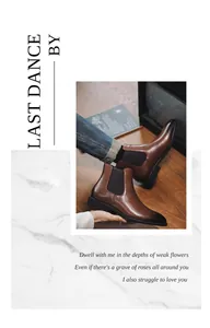Klassieke bruine Chelsea boots voor heren met vintage afwerking voor zakelijk gebruik