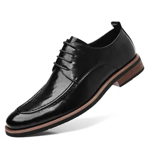 Professionelle schwarze Herren-Business-Schuhe mit elegantem Schnürdesign für formelle Anlässe