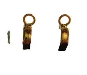 Goldene Schmuckverbinder-Ösen für Halsketten oder Armbänder im Doppelpack Zubehör