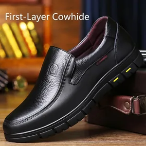 Business-Casual-Herrenschuhe aus erstklassigem Rindsleder mit weicher Sohle