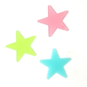 Colorful glow-in-the-dark 3D star wall stickers for bedroom dormitory decoration