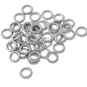 Bulk pack of polished stainless steel closed jump rings for jewelry making