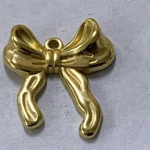 Gouden roestvrijstalen strikhanger voor DIY sieraden maken, ketting en armband handwerk