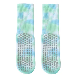 Professionelle Batik-Yoga-Socken für Damen mit rutschfesten Noppen für Pilates Training