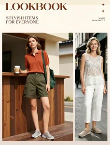 Modieuze casual instappers voor dames gepresenteerd in een stijlvol outdoor lookbook