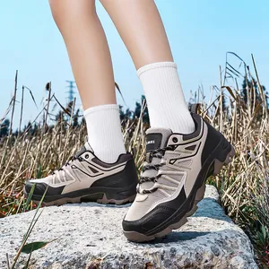 Unisex Outdoor Hiking Shoes Breathable Mesh Non-Slip Rubber Sole Trekking Climbing Sneakers For Men Women Casual Sports
