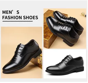 Detailansicht der schwarzen Oxford-Herrenschuhe aus verschiedenen Winkeln für einen Business-Look.