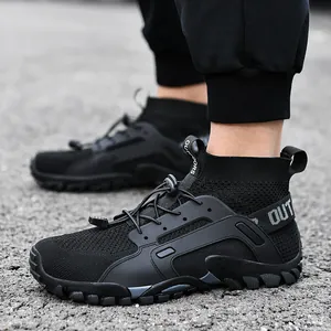 Scarpe Sportive Outdoor High-Top in Mesh Traspirante per Uomo Donna Leggere Antiscivolo Suola in Gomma Sneakers Casual Fashion per Corsa Camminata