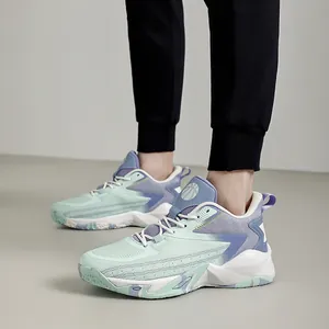 Scarpe da Basket da Uomo Traspiranti in Maglia Intrecciata Antiscivolo Resistenti all'Usura Scarpe da Ginnastica Sportive da Uomo