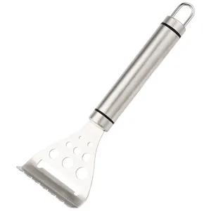 Professional stainless steel 2-in-1 cheese slicer and herb stripper kitchen tool