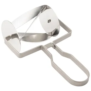 Professional stainless steel croissant cutter roller for triangular dough cutting